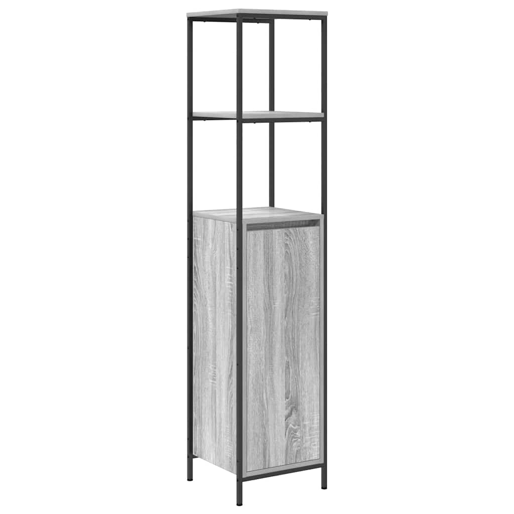Set namještaja za kupaonicu 3 pcs Siva Sonoma Konstruirano drvo