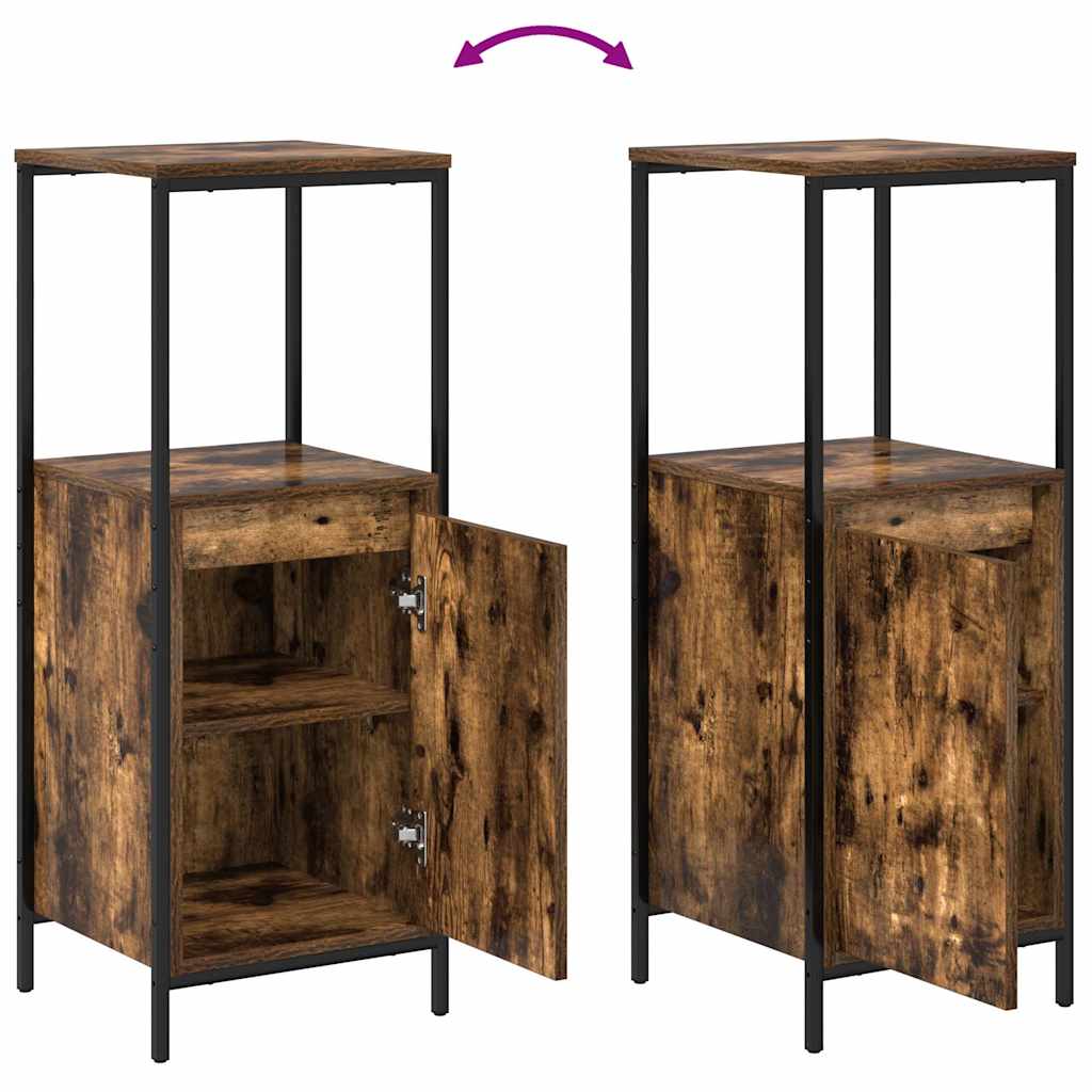 Set namještaja za kupaonicu Zidne 3 pcs Dimnjeni hrast i crna
