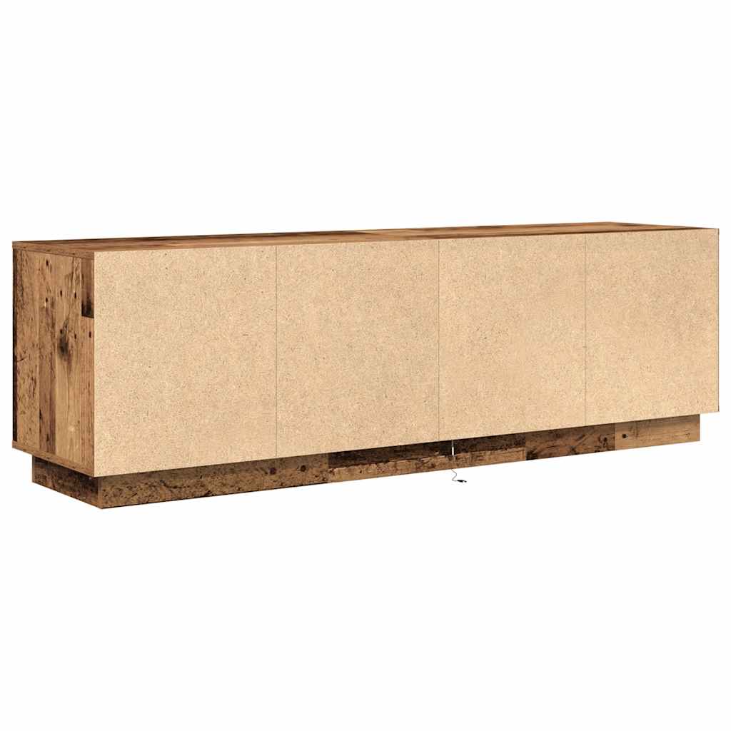 TV ormarići s LED svjetlima 2 kom boja drva 160,5x41x50 cm