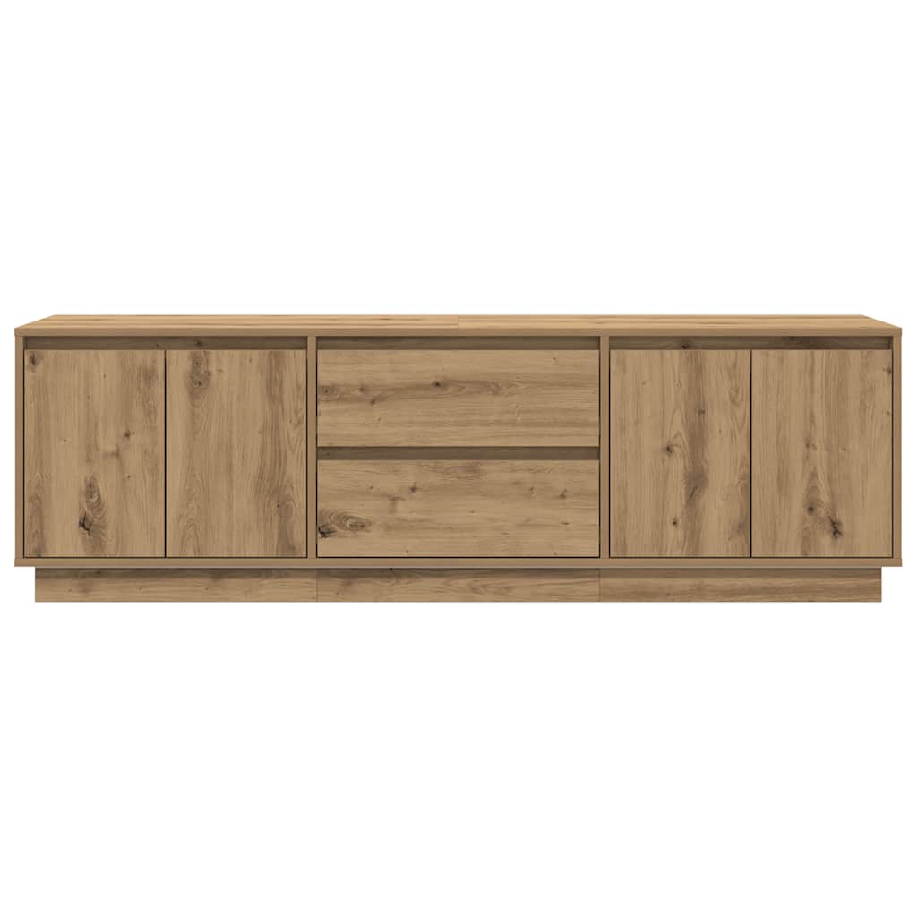 TV ormarić s LED svjetlima artisan hrast 160,5x41x50 cm