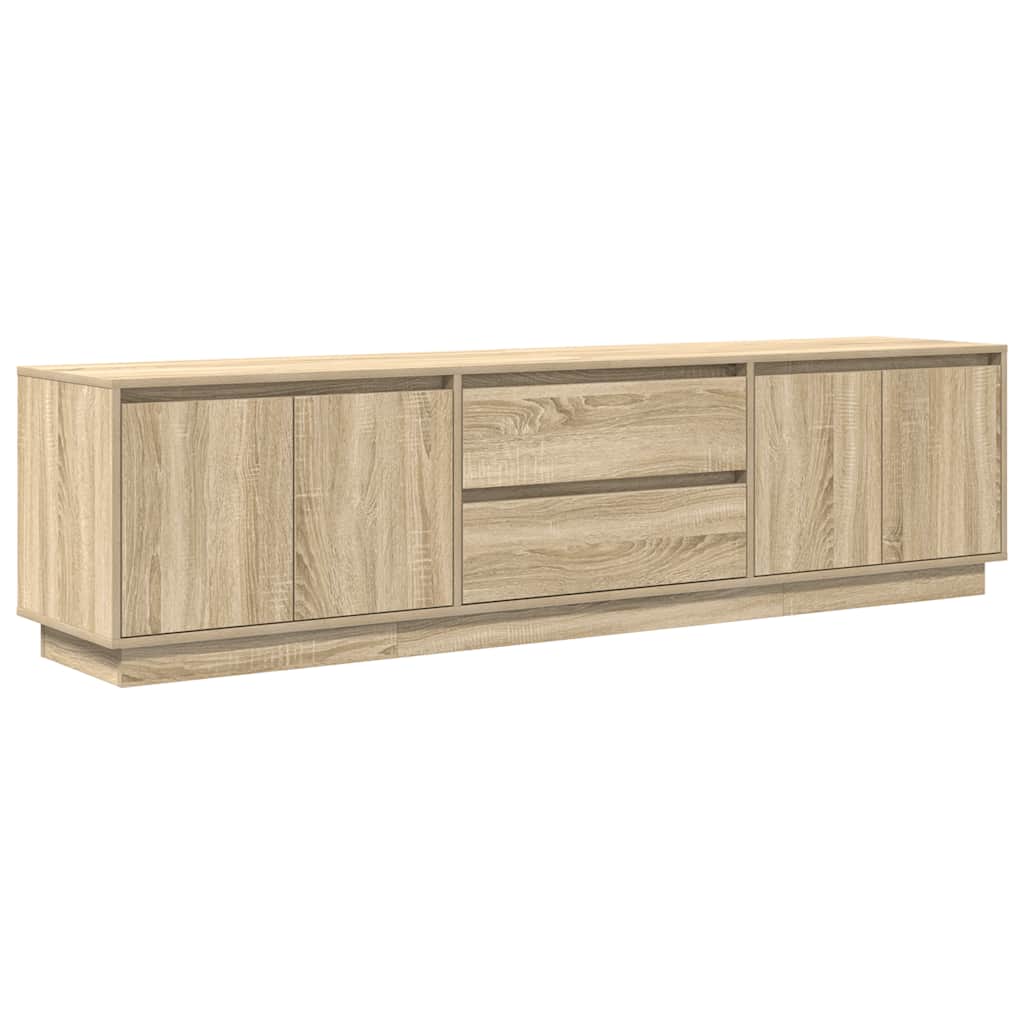 TV ormarić s LED svjetlima boja hrasta sonome 193,5x41x50 cm