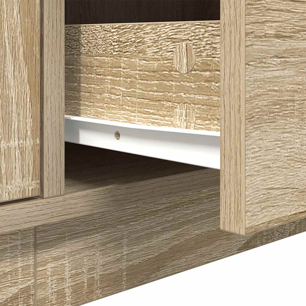 TV ormarić s LED svjetlima boja hrasta sonome 193,5x41x50 cm