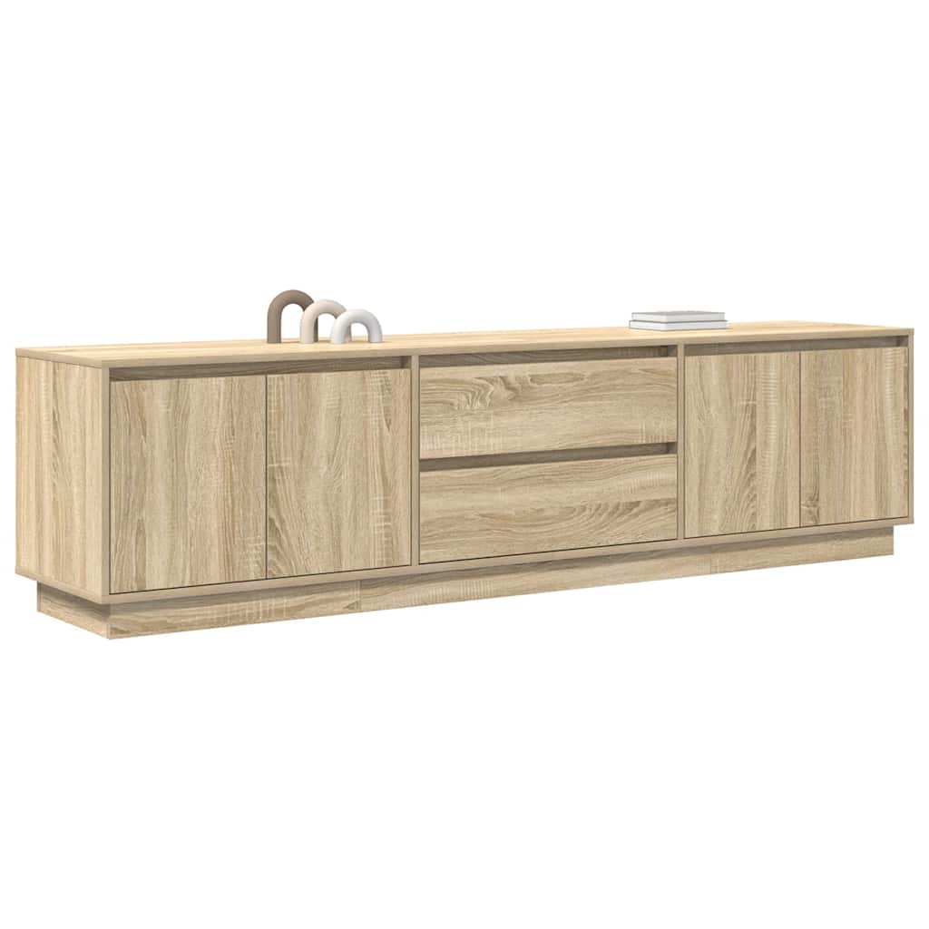 TV ormarić s LED svjetlima boja hrasta sonome 193,5x41x50 cm