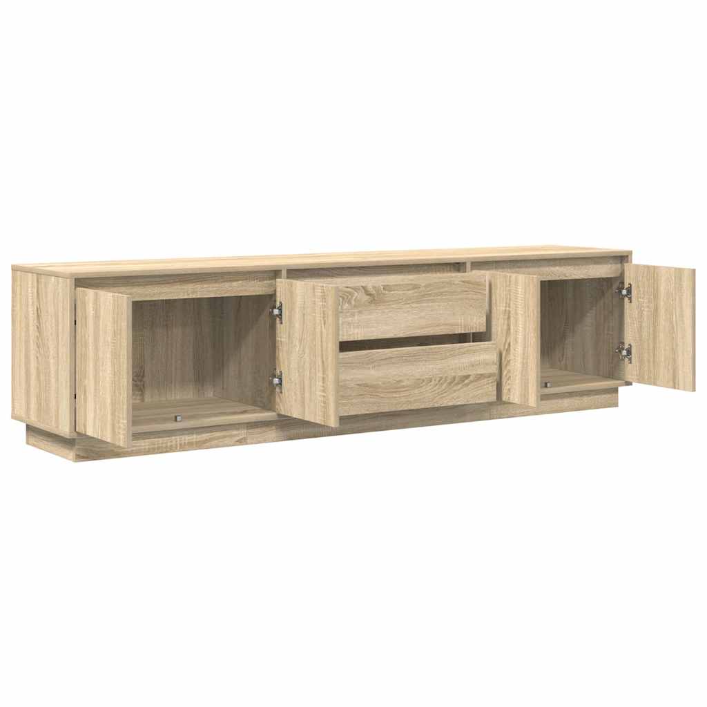 TV ormarić s LED svjetlima boja hrasta sonome 193,5x41x50 cm