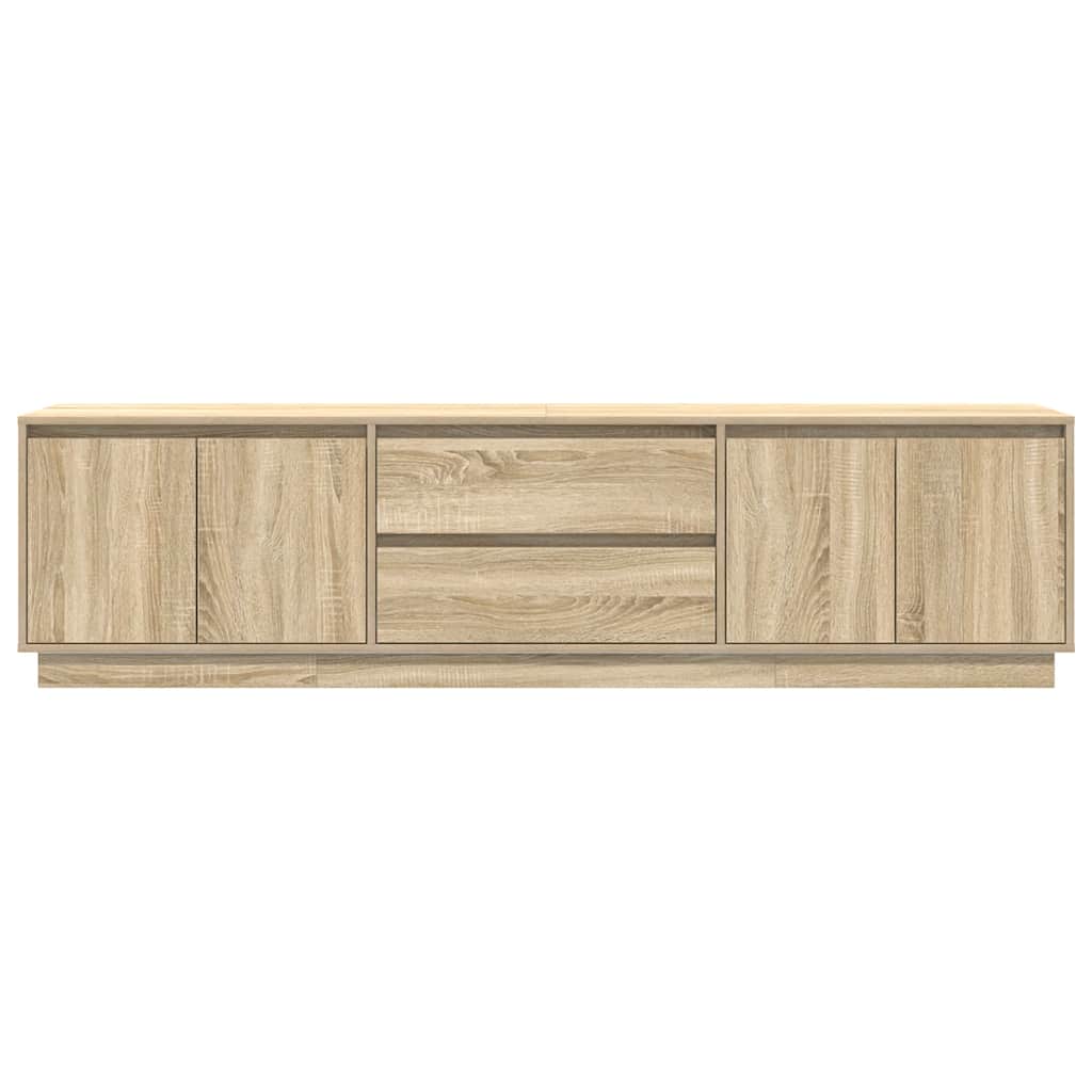 TV ormarić s LED svjetlima boja hrasta sonome 193,5x41x50 cm
