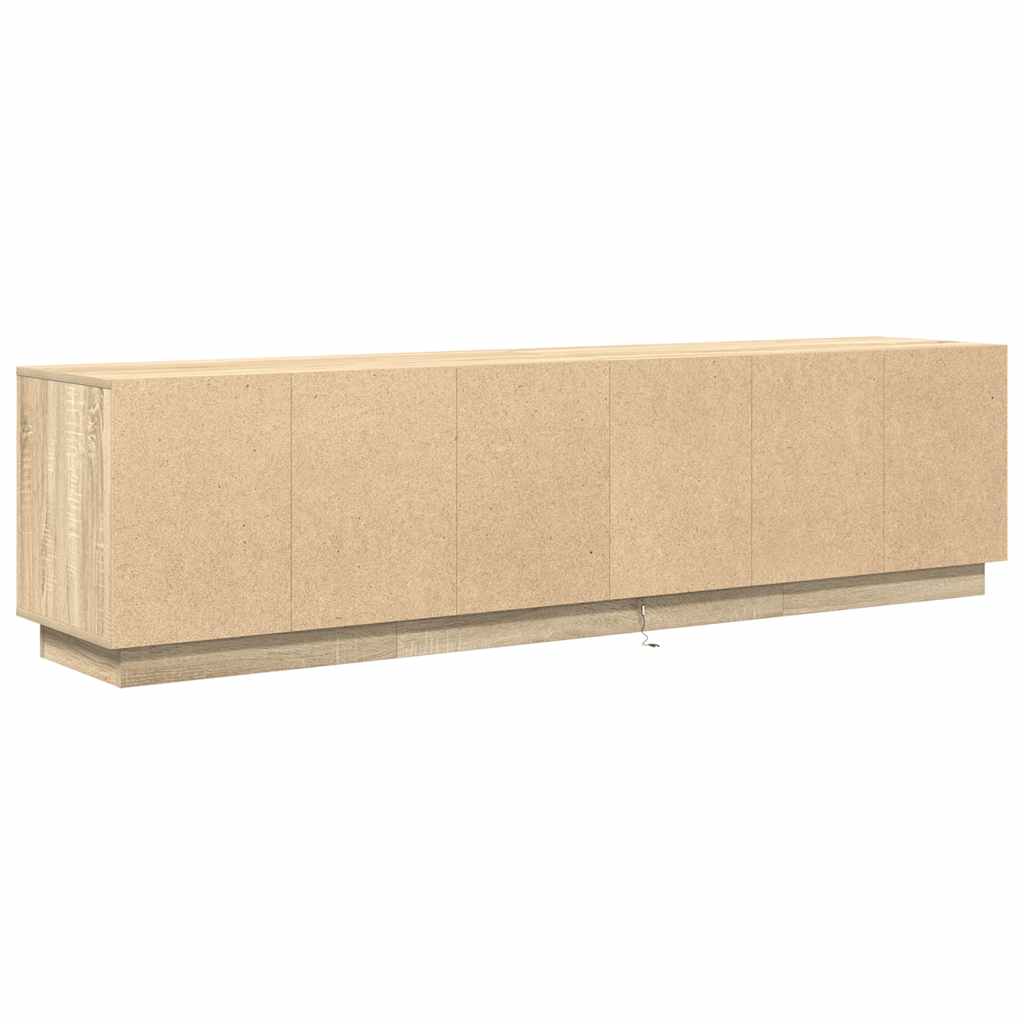 TV ormarić s LED svjetlima boja hrasta sonome 193,5x41x50 cm