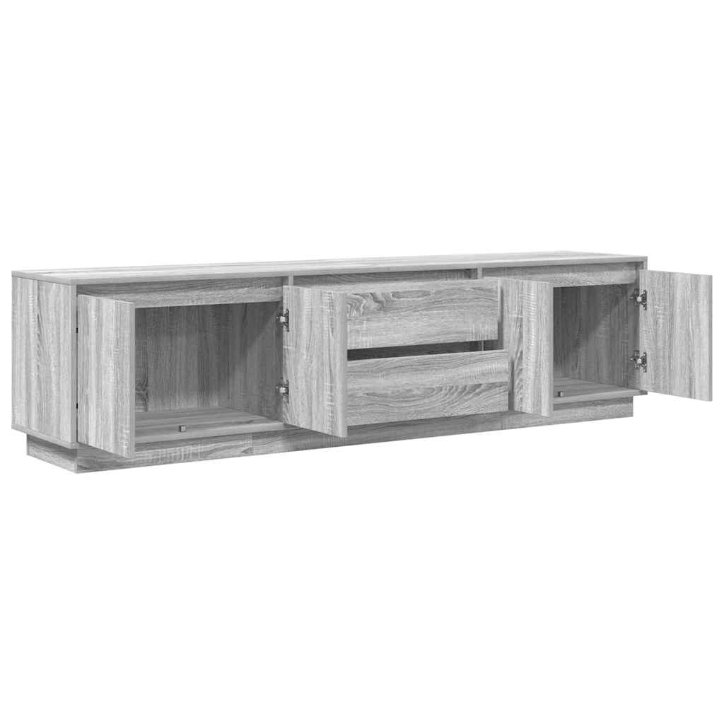 TV ormarić s LED svjetlima boja hrasta 193,5x41x50 cm