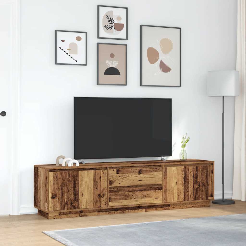 TV ormarići s LED svjetlima 2 kom boja drva 193,5x41x50 cm