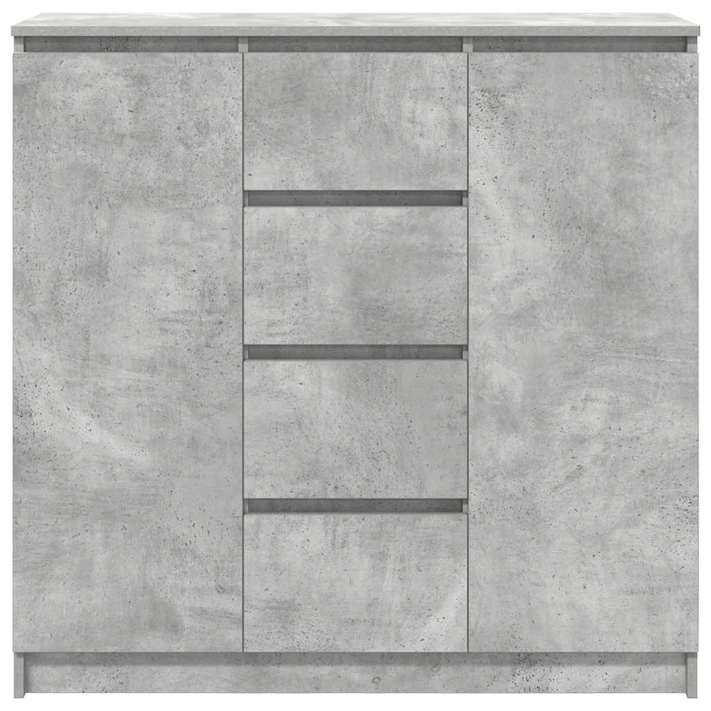 Komoda s ladicama beton siva 100,5x35x98,5 cm konstruirano drvo