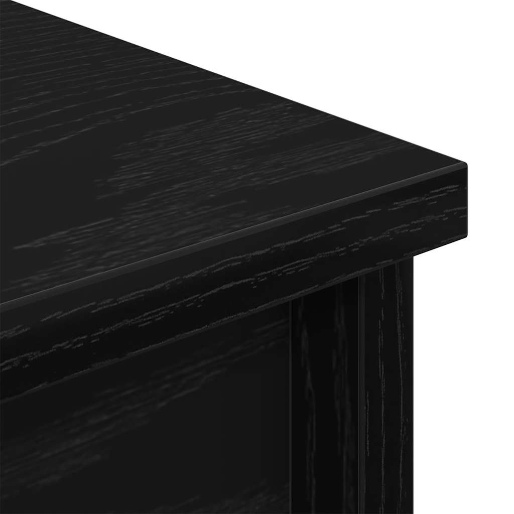 Visoka komoda crni hrast 50x35x180 cm od konstruiranog drva