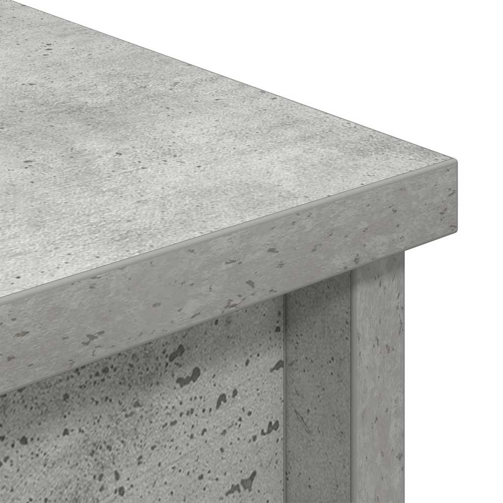 Visoka komoda siva betona 50x35x180 cm od konstruiranog drva