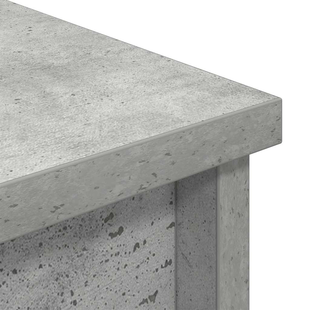 Visoka komoda siva betona 70x35x180 cm od konstruiranog drva