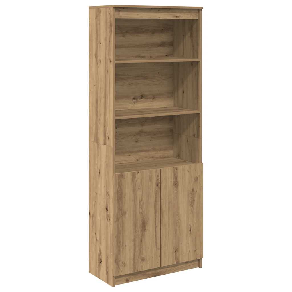 Visoka komoda artisan hrast 70x35x180 cm od konstruiranog drva