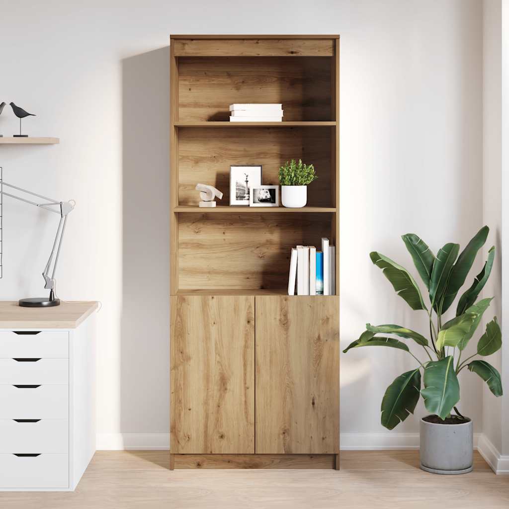 Visoka komoda artisan hrast 70x35x180 cm od konstruiranog drva