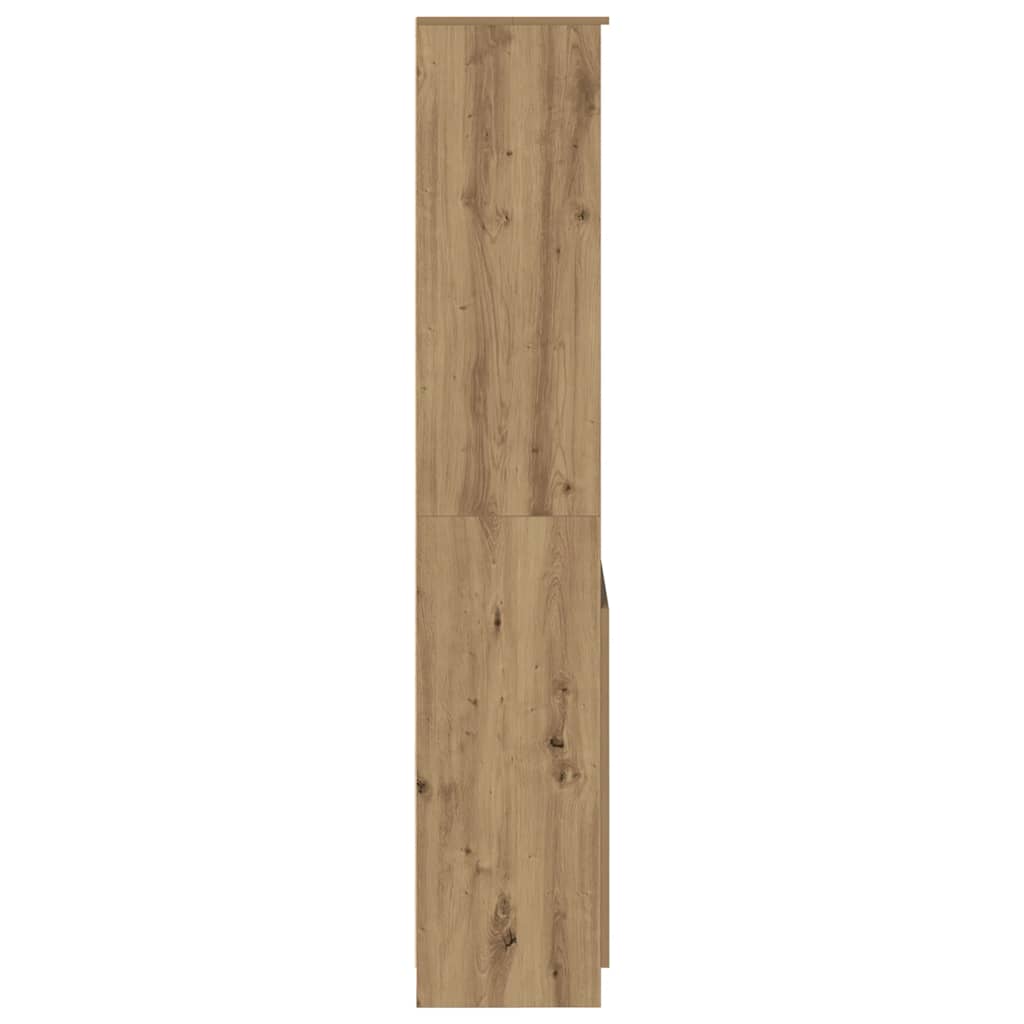 Visoka komoda artisan hrast 70x35x180 cm od konstruiranog drva