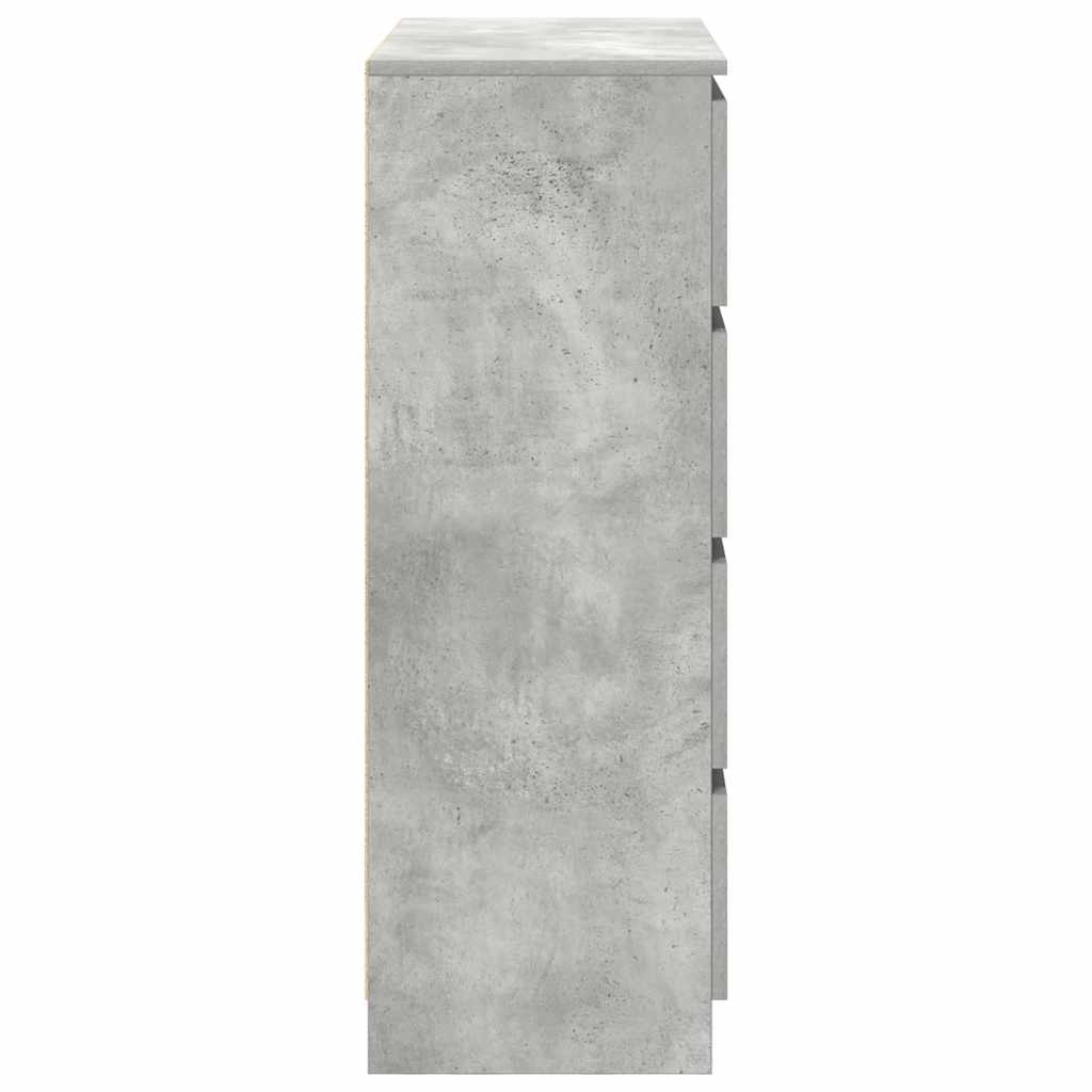 Komoda siva boja betona 80x35x99 cm od konstruiranog drva