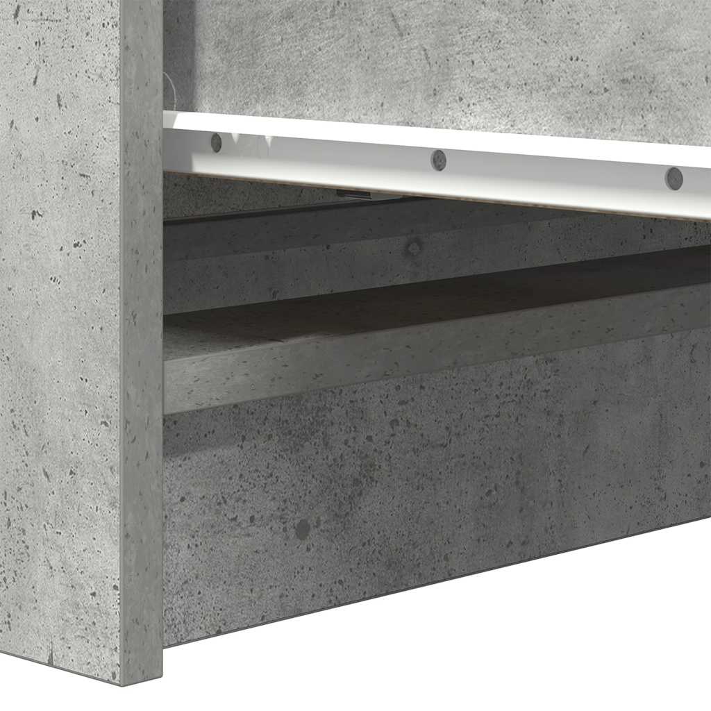 Komoda siva boja betona 80x35x99 cm od konstruiranog drva