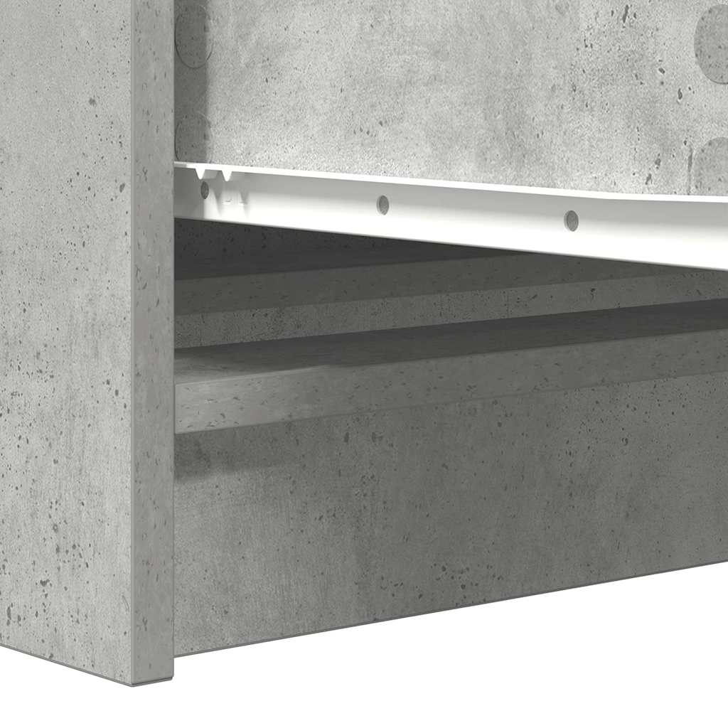 Komoda beton siva 100x35x76 cm konstruirano drvo