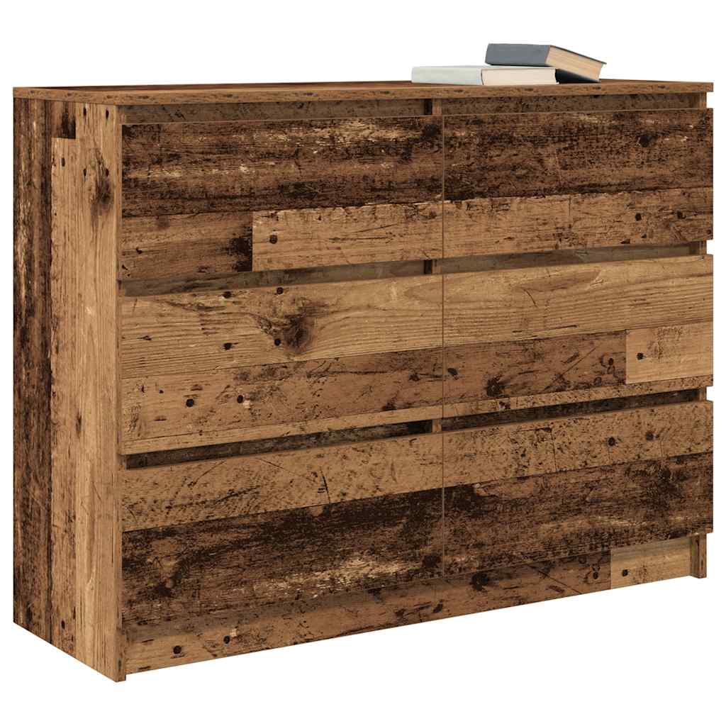Komoda staro drvo 100x35x76 cm od konstruiranog drva