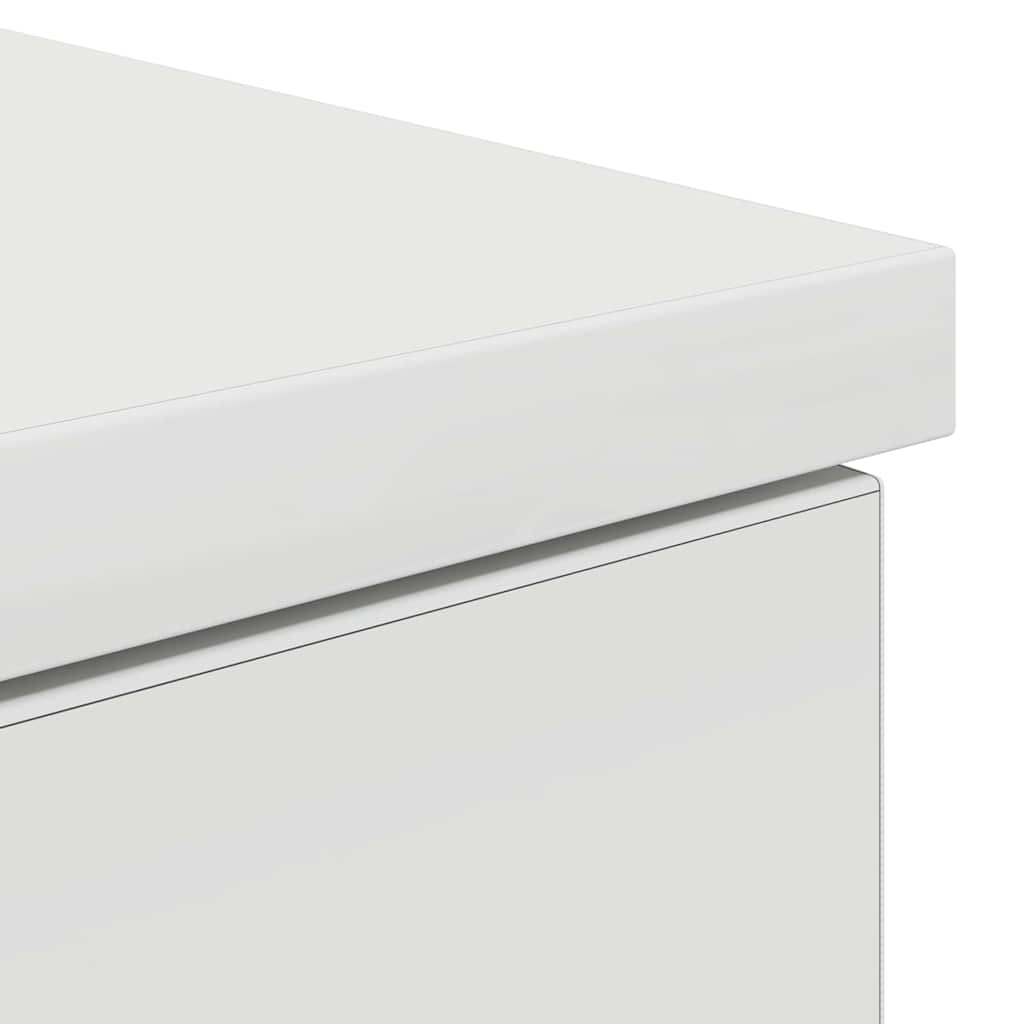 Stol s ladicama Bijelo 140 x 49 x 76 cm Konstruirano drvo