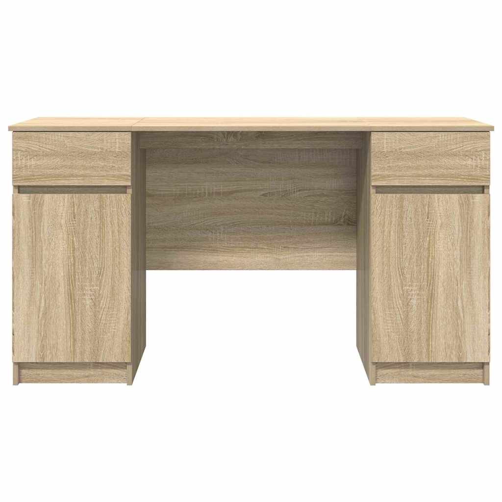 Stol s ladicama sonoma hrast 140 x 49 x 76 cm Konstruirano drvo