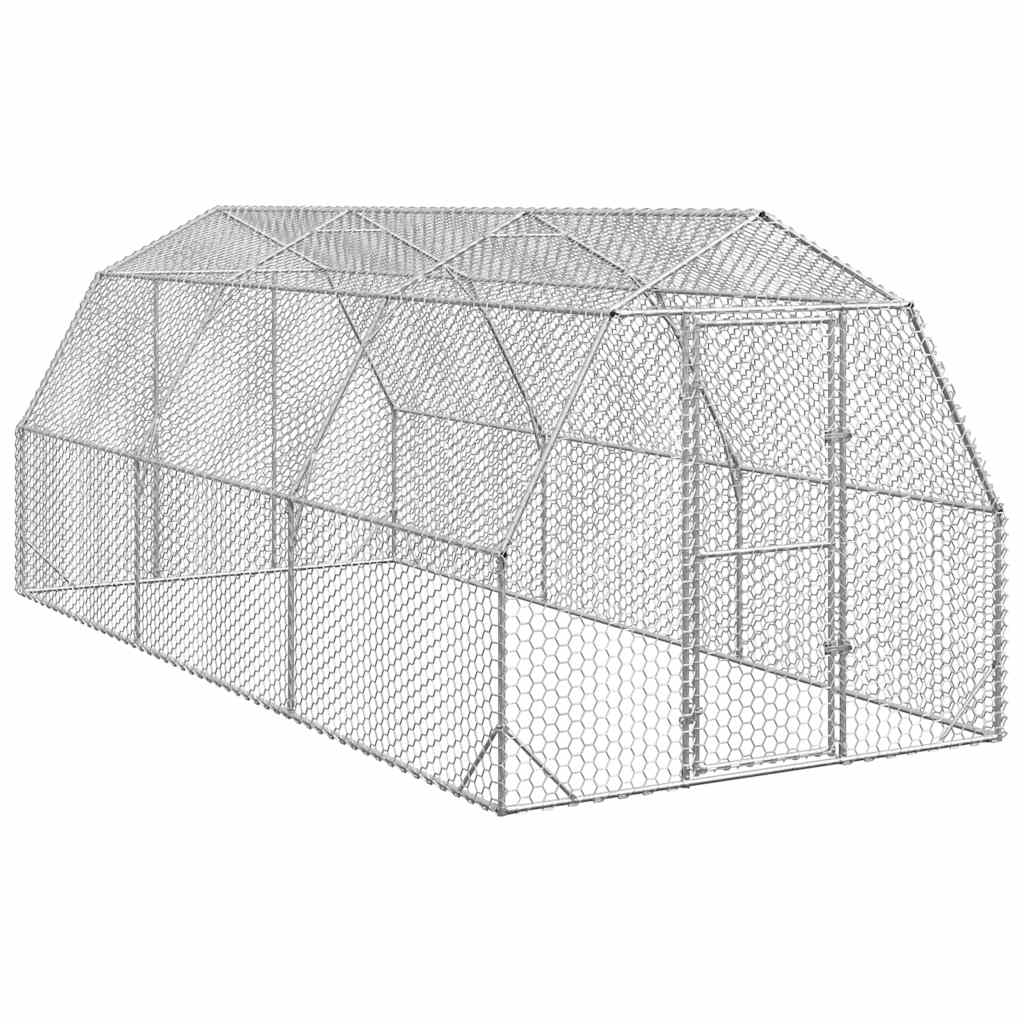 Kavez za kokoši 2,5x6x2,25 m pocinčani čelik
