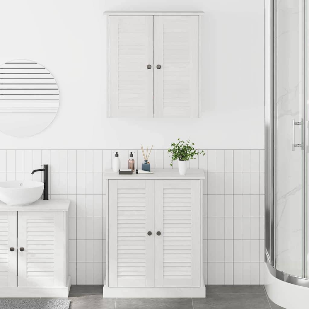 Set namještaja za kupaonicu Zidne 2 pcs Bijela i antikna bijela