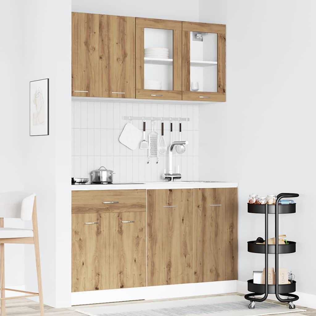 Set kuhinjskih ormarića od 4 dijela "Lyon" Artisan hrast, inženjersko drvo