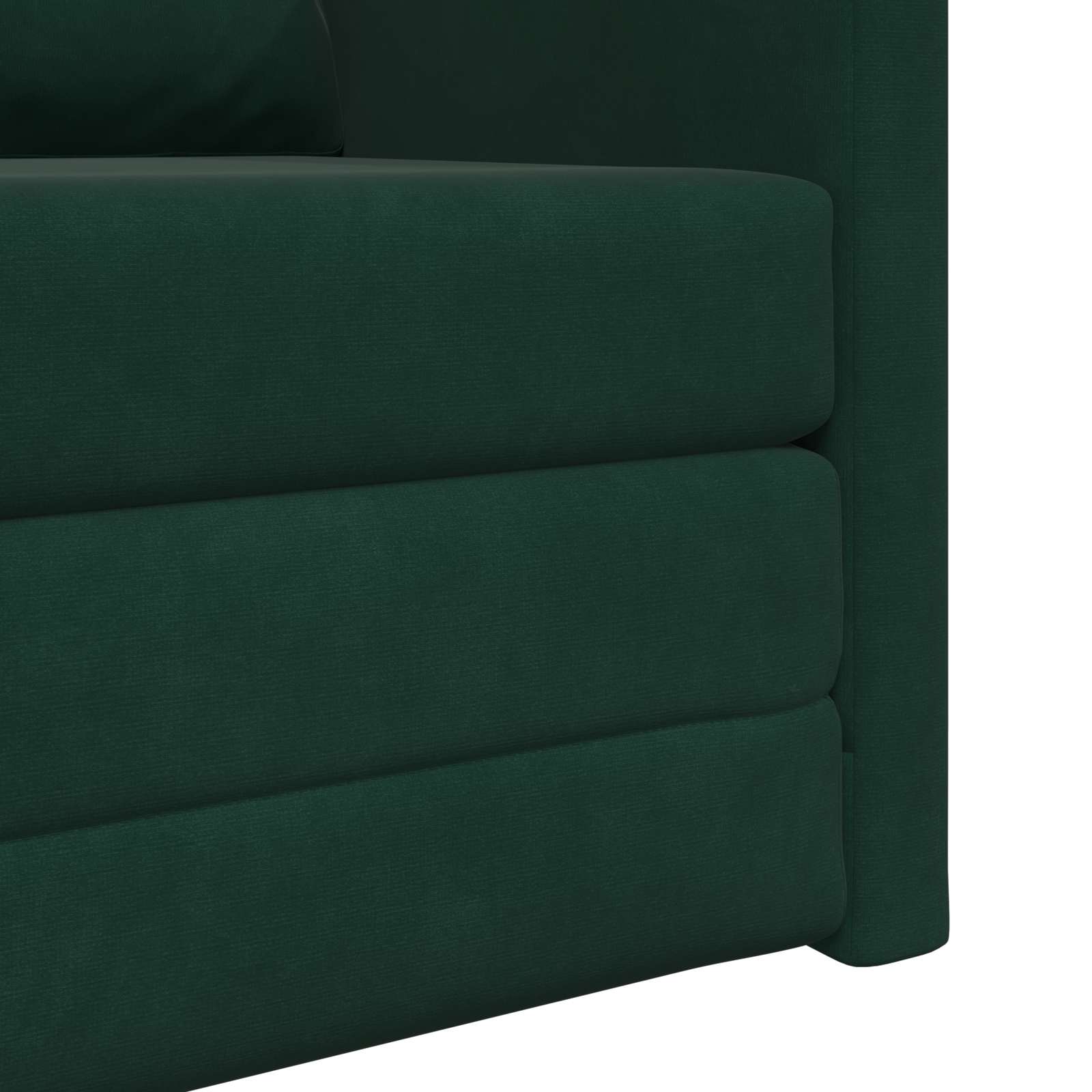 Krevet na razvlačenje Tamnozelena 74 x 77 x 81 cm Baršun
