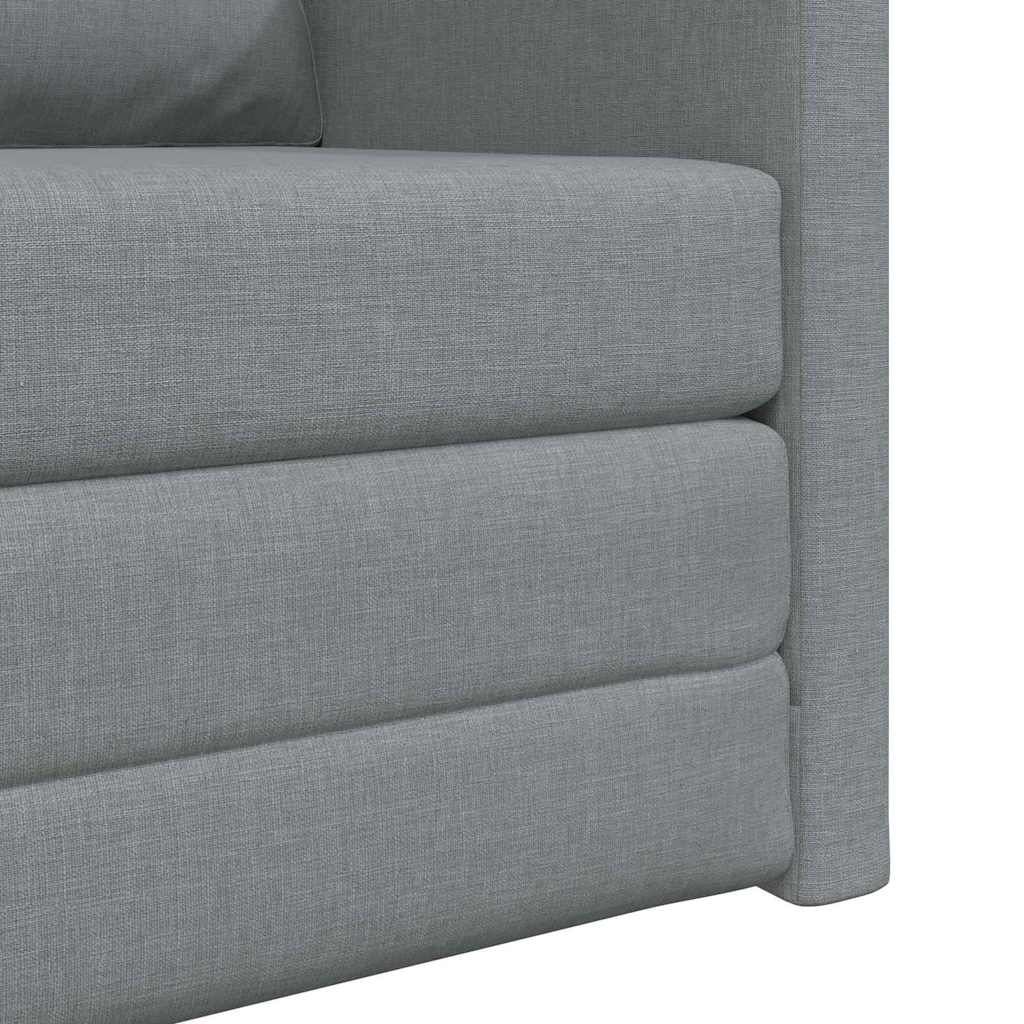 Krevet na razvlačenje 60cm Svijetlo siva tkanina