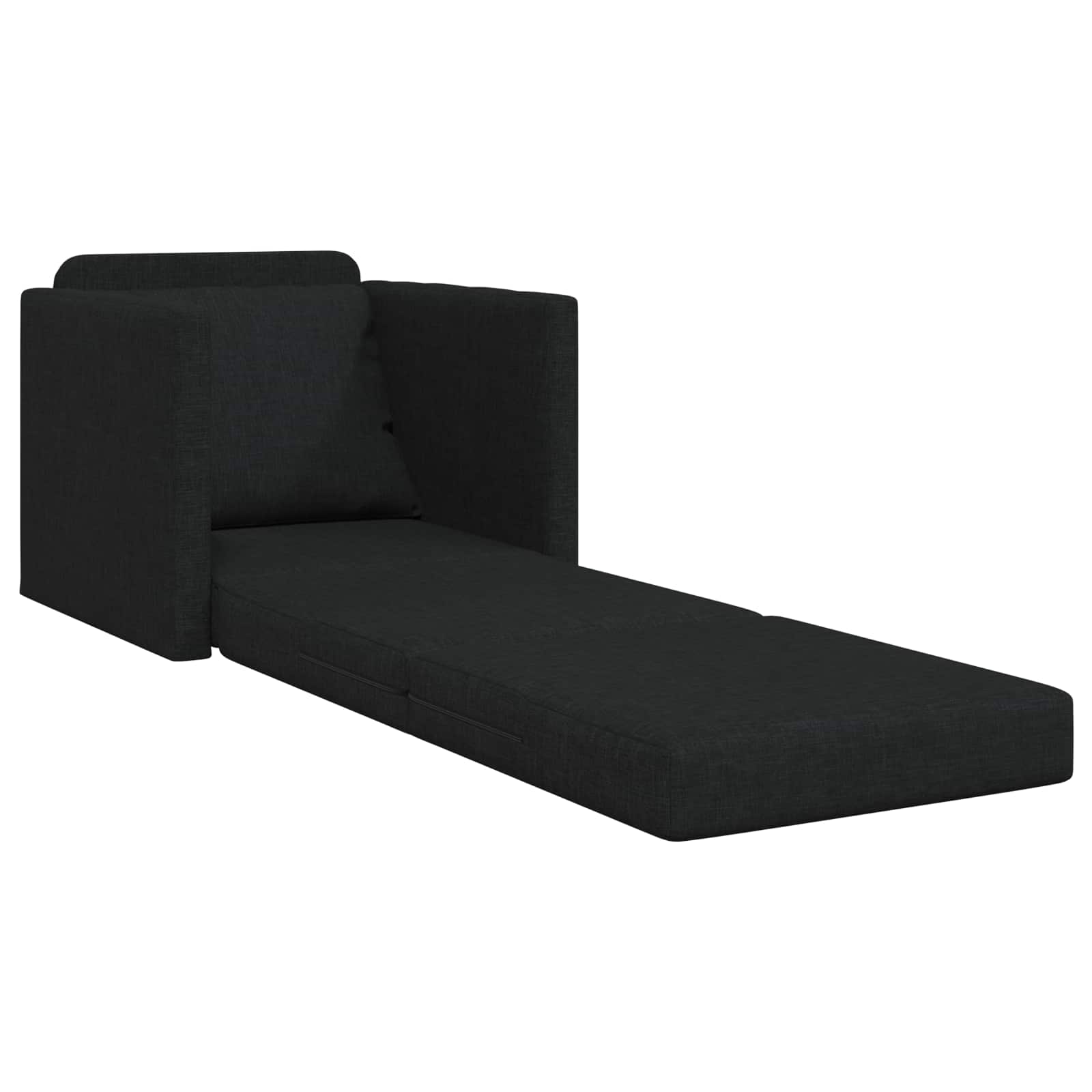 Krevet na razvlačenje Crna 74 x 77 x 81 cm tkanina