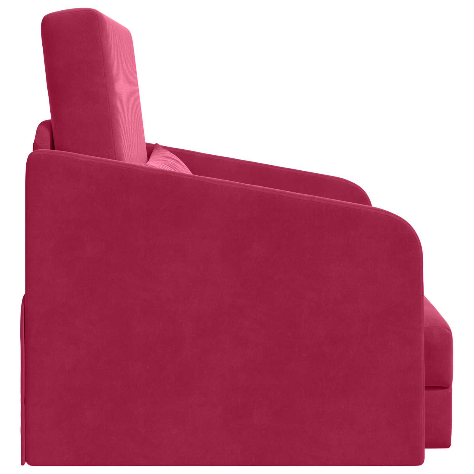 Krevet na razvlačenje Vinska crvena 65 x 80 x 83 cm Baršun