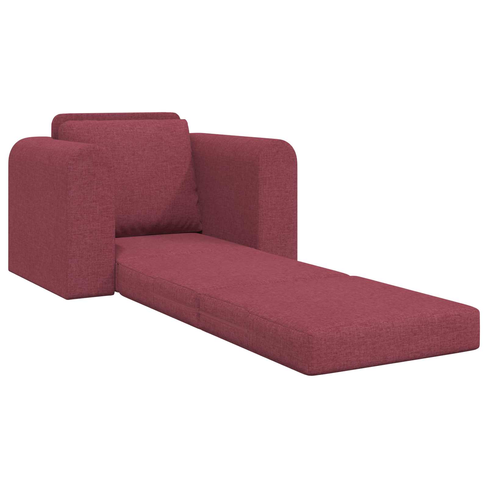 Krevet na razvlačenje Vinska crvena 98 x 71 x 83 cm tkanina
