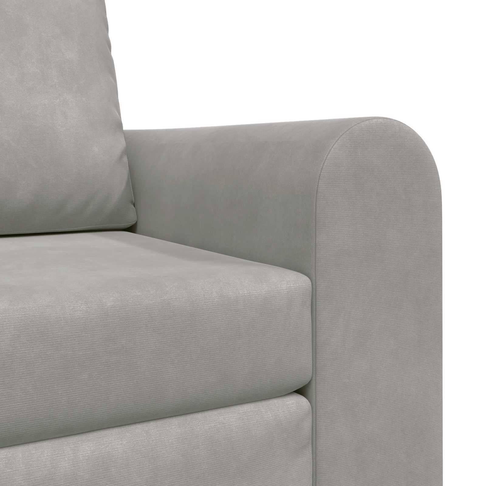 Krevet na razvlačenje Svijetlo siva 98 x 71 x 83 cm Baršun