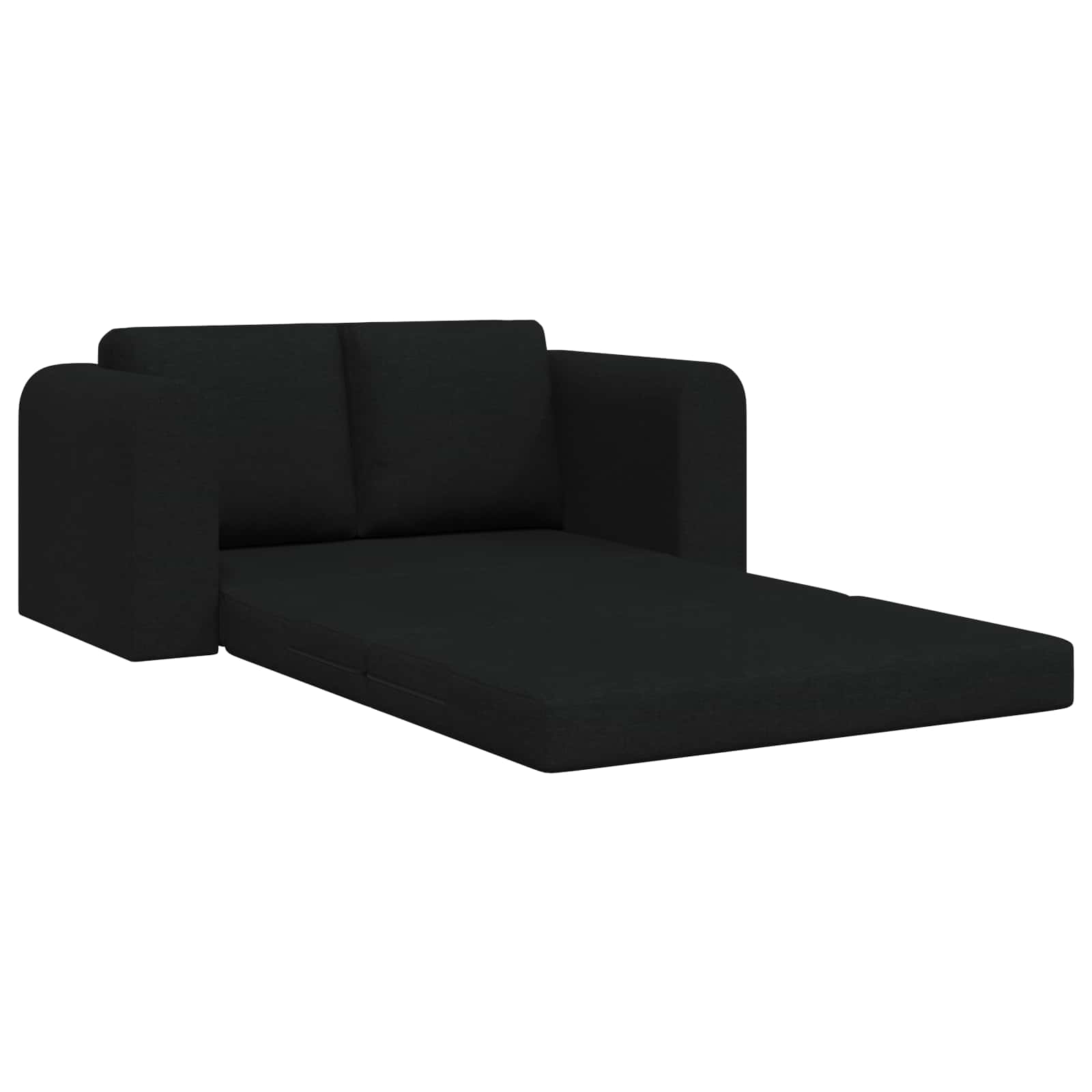 Krevet na razvlačenje 60cm Crna tkanina