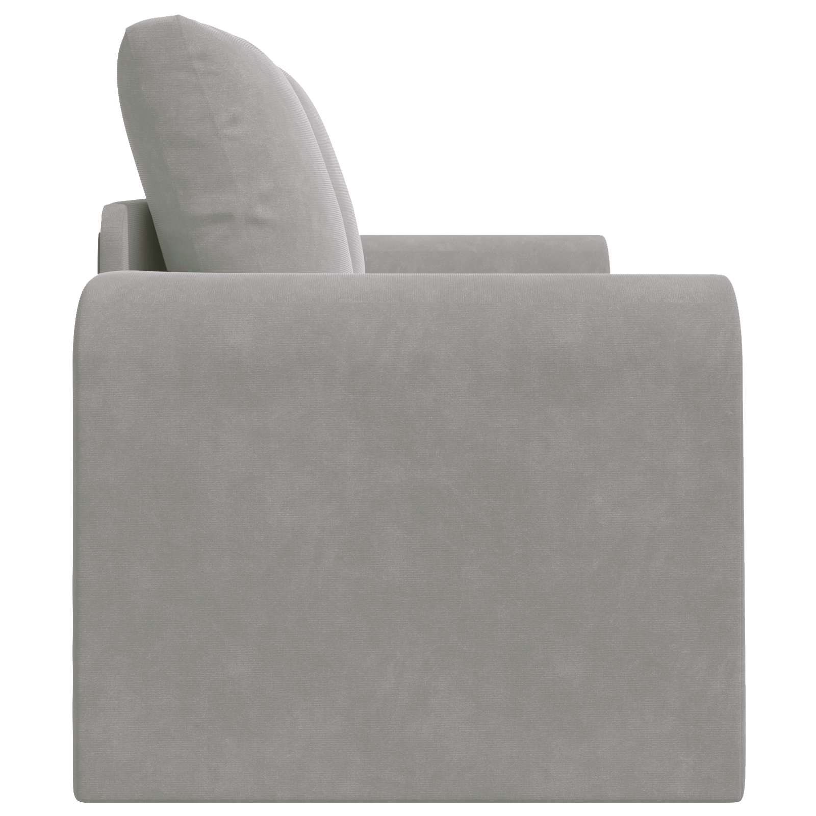 Krevet na razvlačenje Svijetlo siva 148 x 71 x 83 cm Baršun