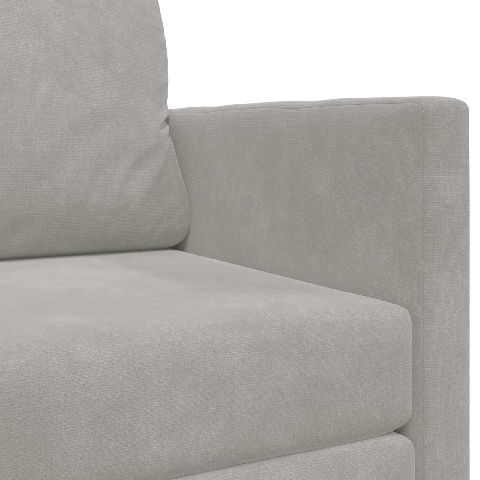 Krevet na razvlačenje Svijetlo siva 124 x 71 x 78 cm Baršun