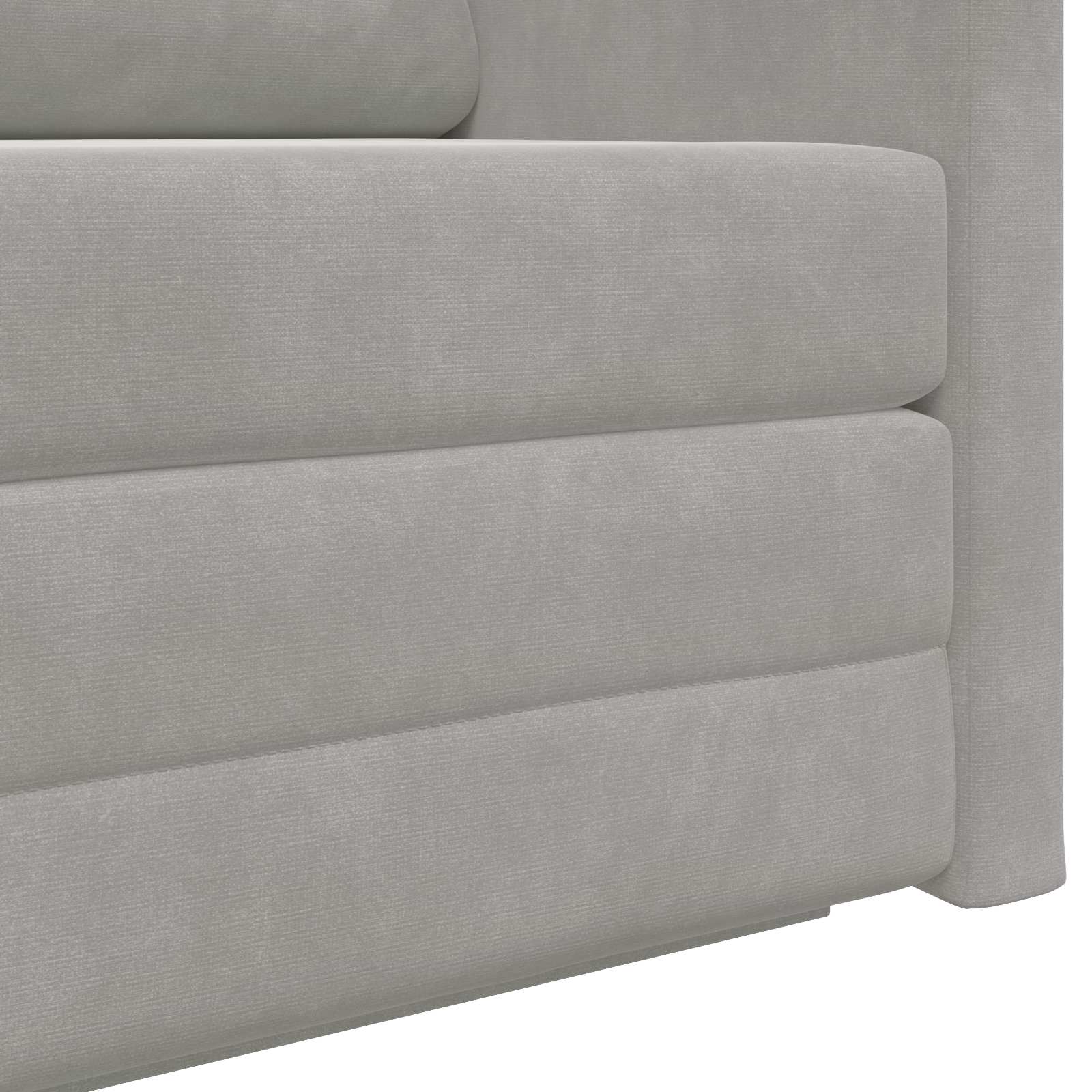 Krevet na razvlačenje Svijetlo siva 124 x 71 x 78 cm Baršun