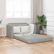 Krevet na razvlačenje Svijetlo siva 124 x 71 x 78 cm Baršun