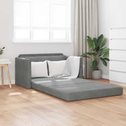 Krevet na razvlačenje Tamno siva 124 x 71 x 78 cm Baršun