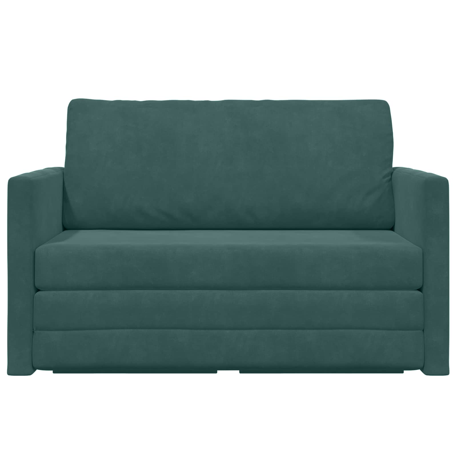 Krevet na razvlačenje Tamnozelena 124 x 71 x 78 cm Baršun