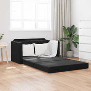 Krevet na razvlačenje Crna 124 x 71 x 78 cm Baršun