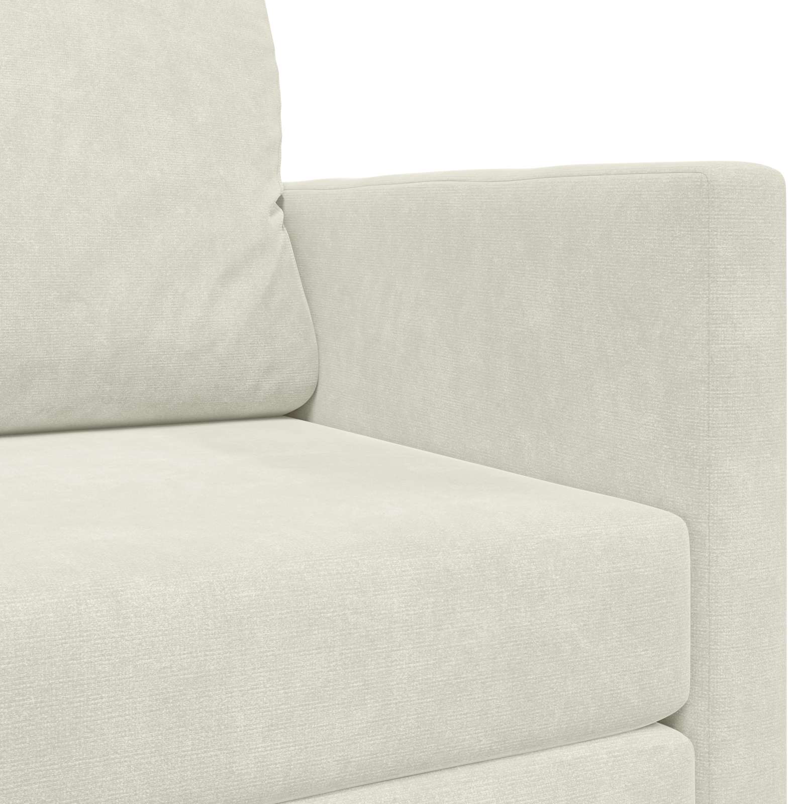 Krevet na razvlačenje Krema 124 x 71 x 78 cm Baršun