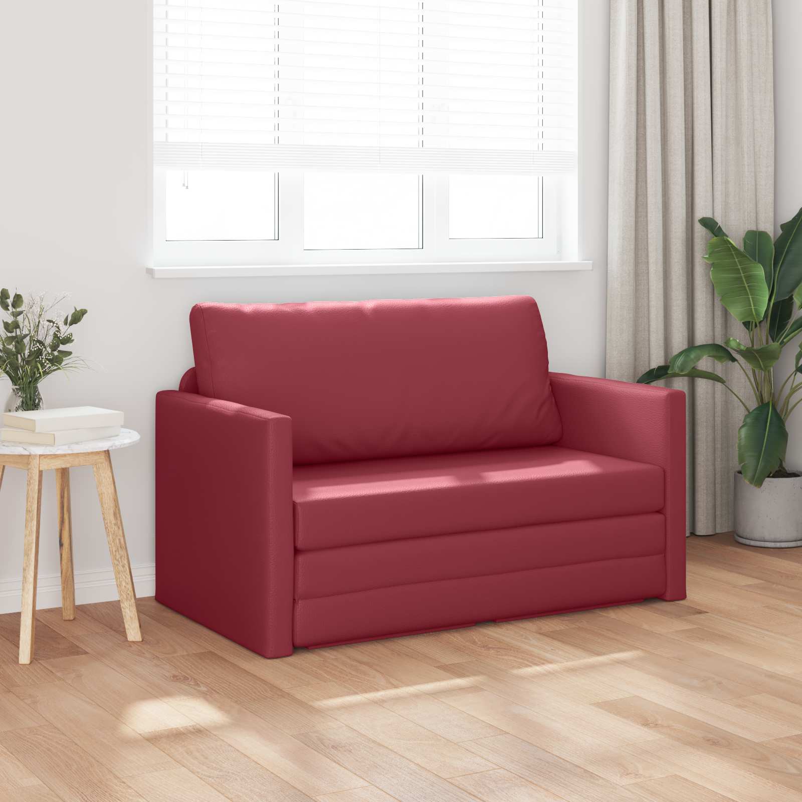 Krevet na razvlačenje Vinska crvena 124 x 71 x 78 cm