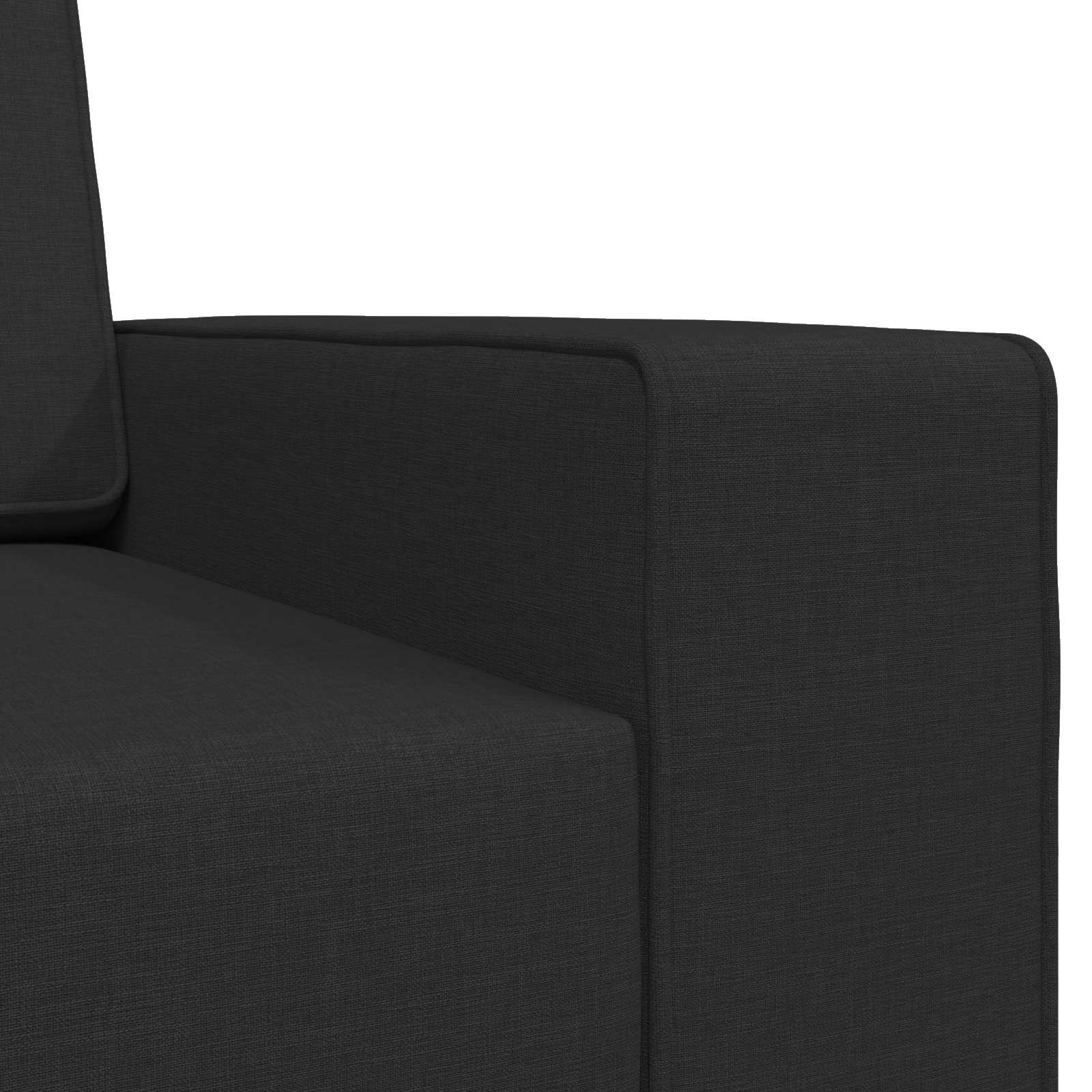 Krevet na razvlačenje Crna 245 x 78 x 77 cm tkanina