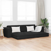 Krevet na razvlačenje Crna 245 x 78 x 77 cm tkanina