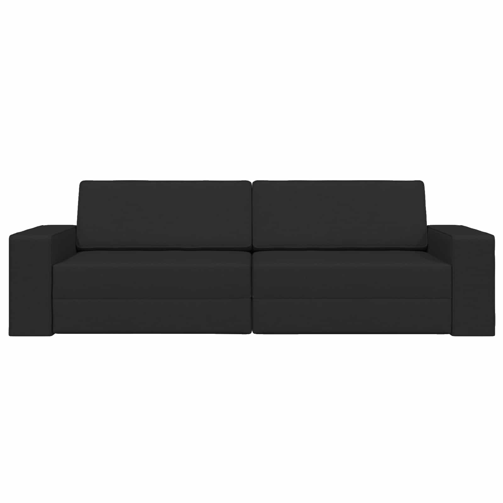 Krevet na razvlačenje Crna 245 x 78 x 77 cm tkanina