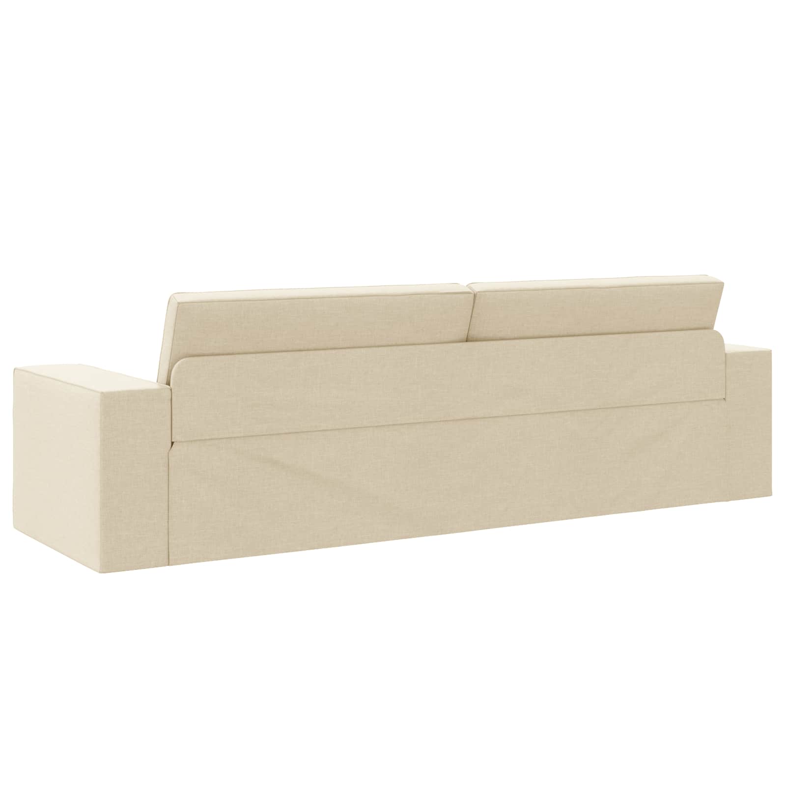 Krevet na razvlačenje Krema 245 x 78 x 77 cm tkanina