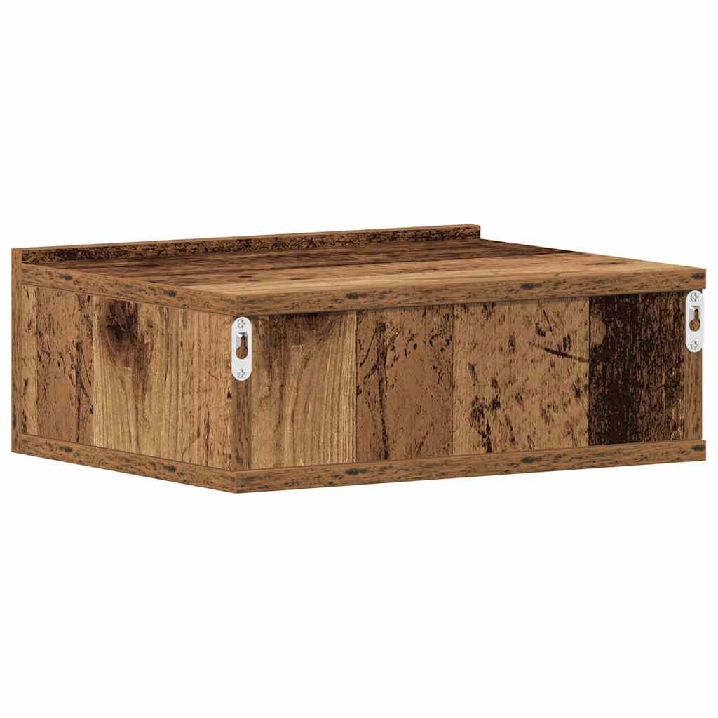 Plutajući noćni ormarići 2 kom staro drvo 40x32x15 cm