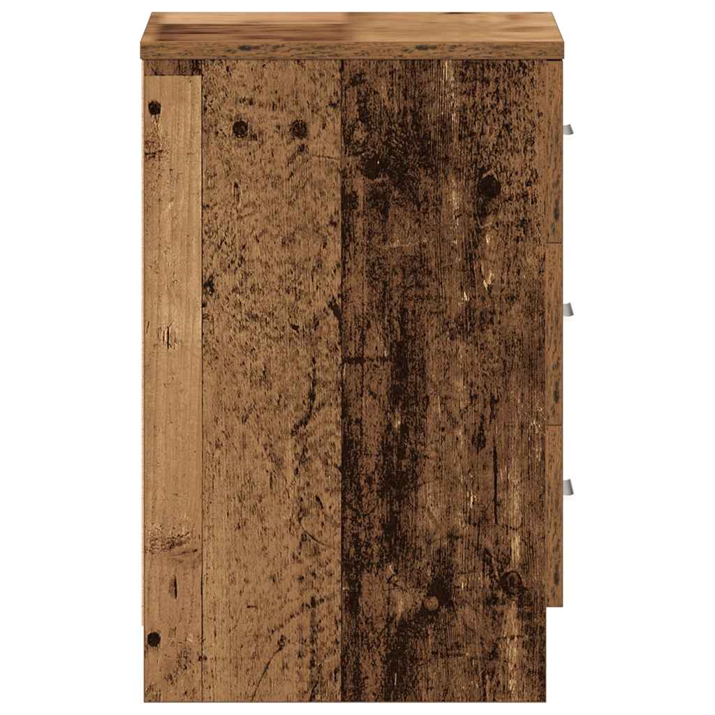 Noćni ormarić staro drvo 38x35x55 cm konstruirano drvo
